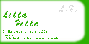 lilla helle business card